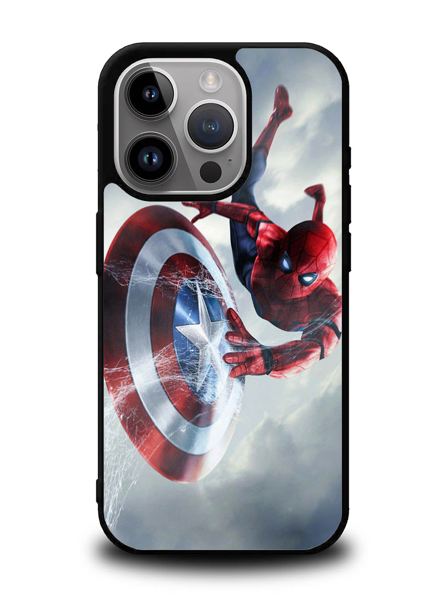 Spiderman Captain America Shield iPhone 16 Pro Case OV2511