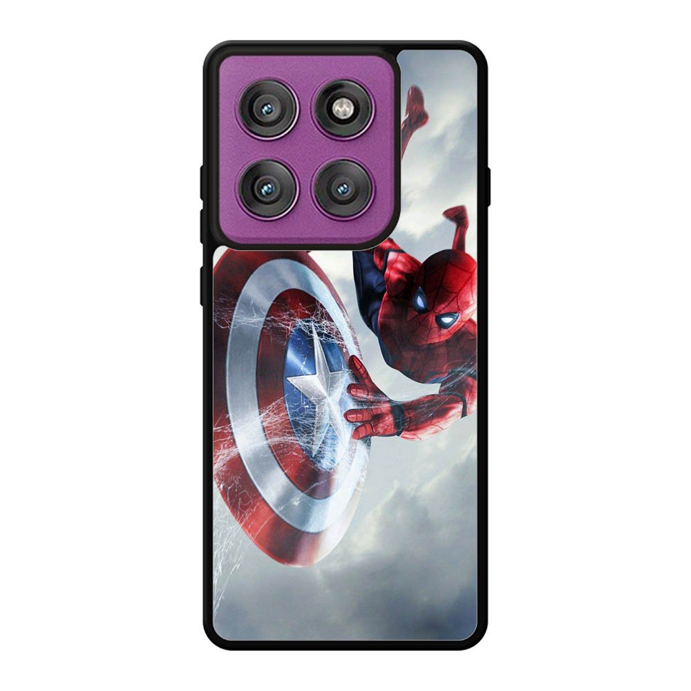 Spiderman Captain America Shield Motorola Moto Edge 60 Pro Case QC2511