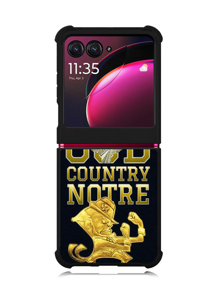 notre dame fighting irish 4th Motorola Moto Razr Plus 2023 , Moto Razr+ 2023 Case