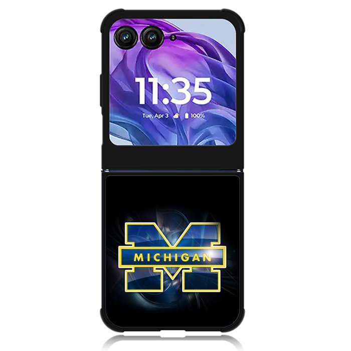 michigan wolverines 8th Motorola Moto Razr Plus 2024 , Moto Razr+ 2024 Case