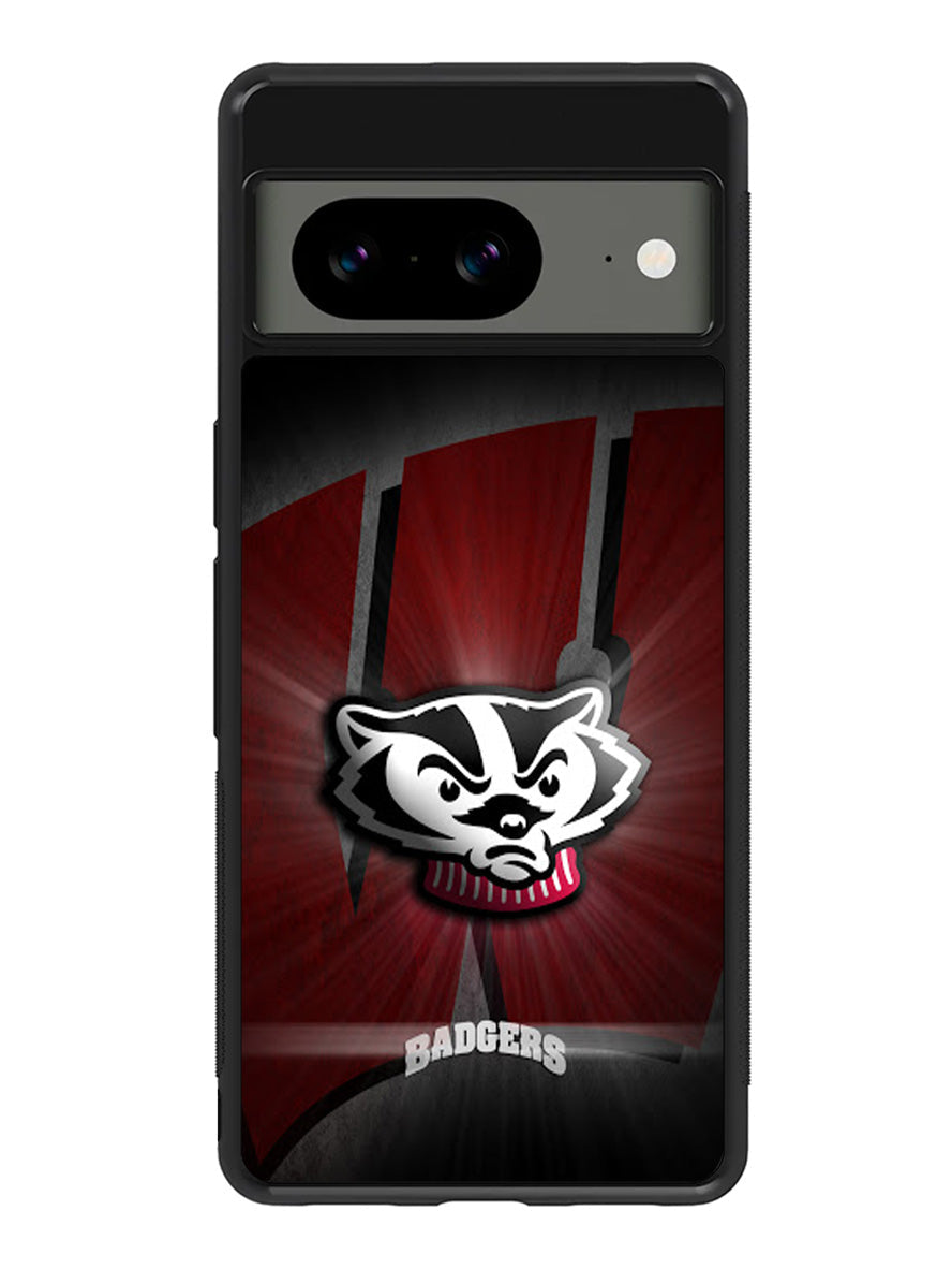 wisconsin badger logo Google Pixel 8A Case QC1985