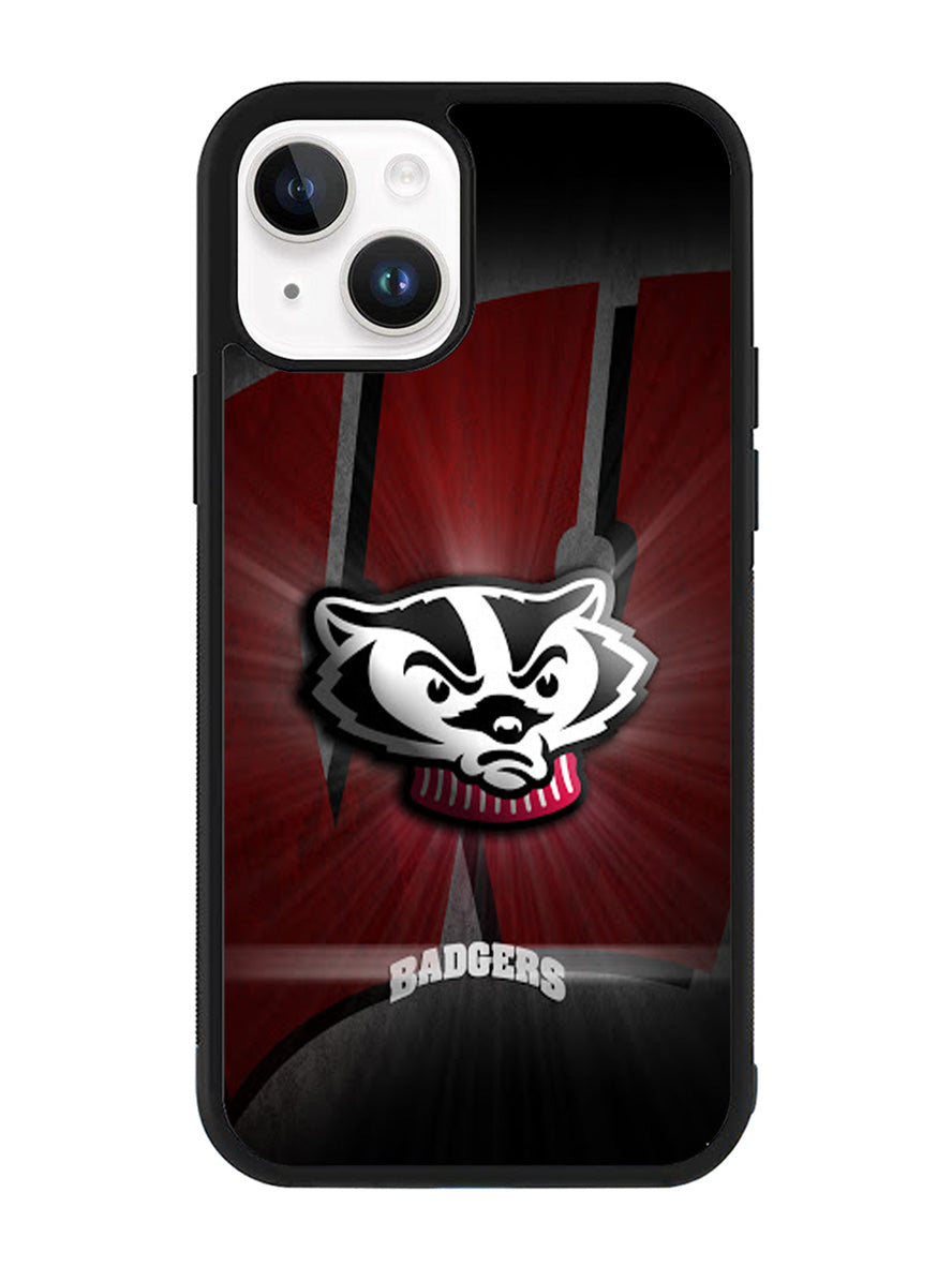wisconsin badger logo iPhone 14 Plus Case QC1985
