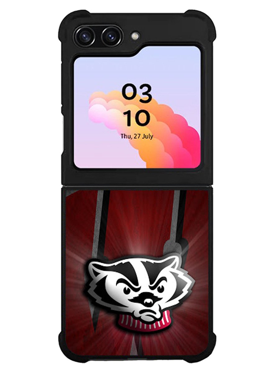 wisconsin badger logo Samsung Galaxy Z Flip 5 5G 2023 Case OV1985