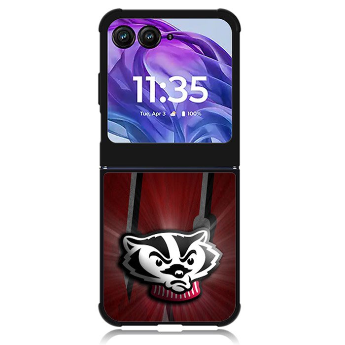 wisconsin badger logo Motorola Moto Razr Plus 2024 , Moto Razr+ 2024 Case OV1985