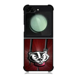 wisconsin badger logo Samsung Galaxy Z Flip 6 5G 2024 Case OV1985