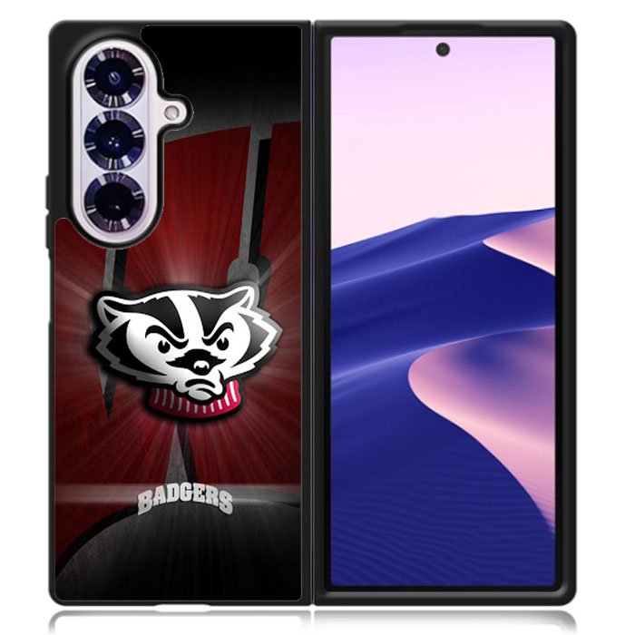 wisconsin badger logo Samsung Galaxy Z Fold 7 Case OV1985