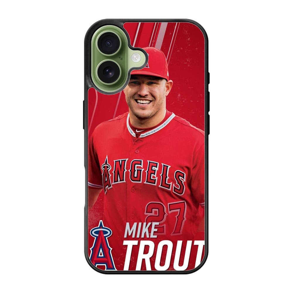 mike trout baseball iPhone 17 Case QC3235