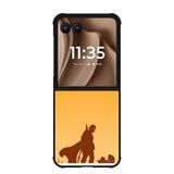 baby yoda and mandalorian XMotorola Moto RAZR Plus 2025 Case OV0740