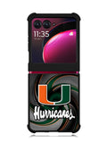 miami hurricanes Motorola Moto Razr Plus 2023 , Moto Razr+ 2023 Case