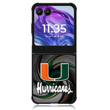 miami hurricanes Motorola Moto Razr Plus 2024 , Moto Razr+ 2024 Case