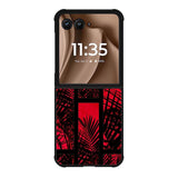 Red Plant Aesthetic Motorola Moto RAZR Plus 2025 Case OV7925
