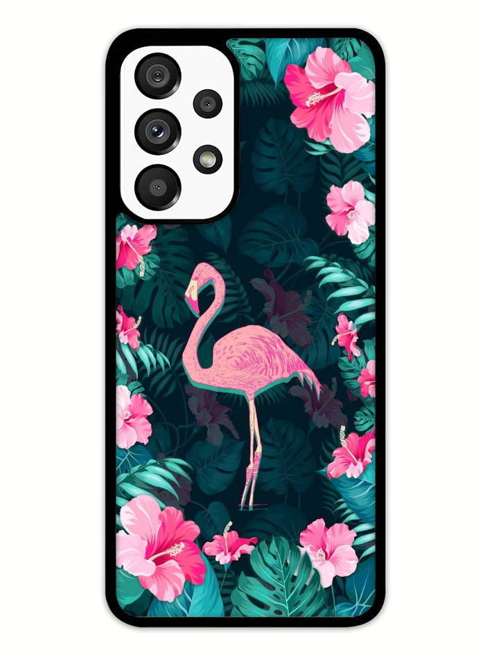 Flamingo And Flowers Samsung Galaxy A53 5G Case