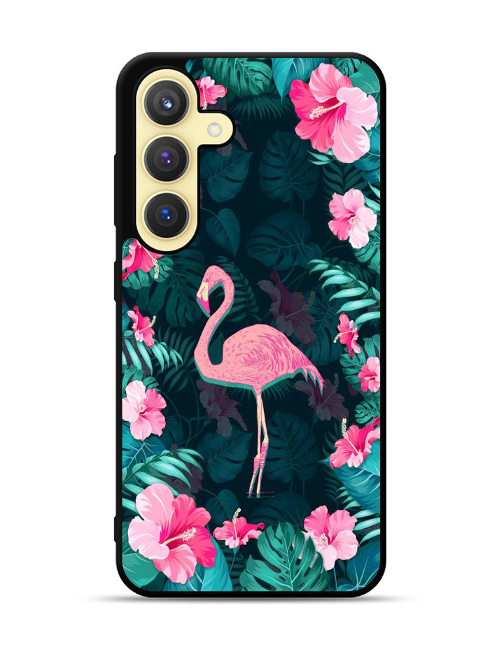 Flamingo And Flowers Samsung Galaxy S25 Plus 5G , Samsung Galaxy S25+ 5G Case