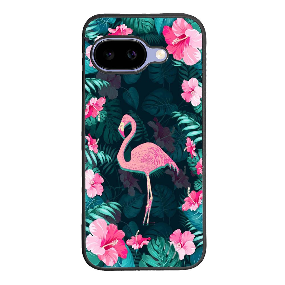 Flamingo And Flowers Google Pixel 10A Case