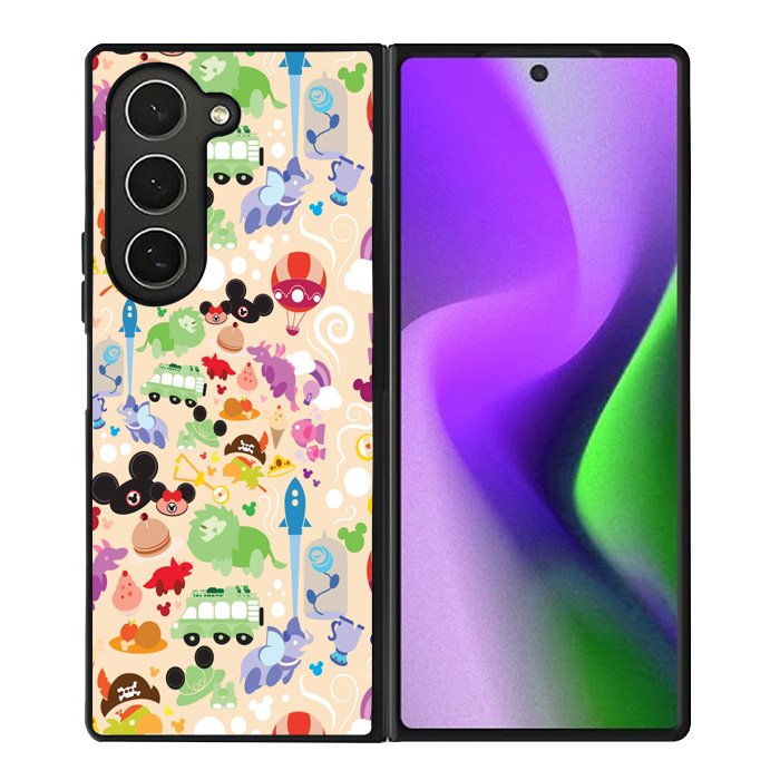 Cute Disney Background Samsung Galaxy Z Fold 6 Case