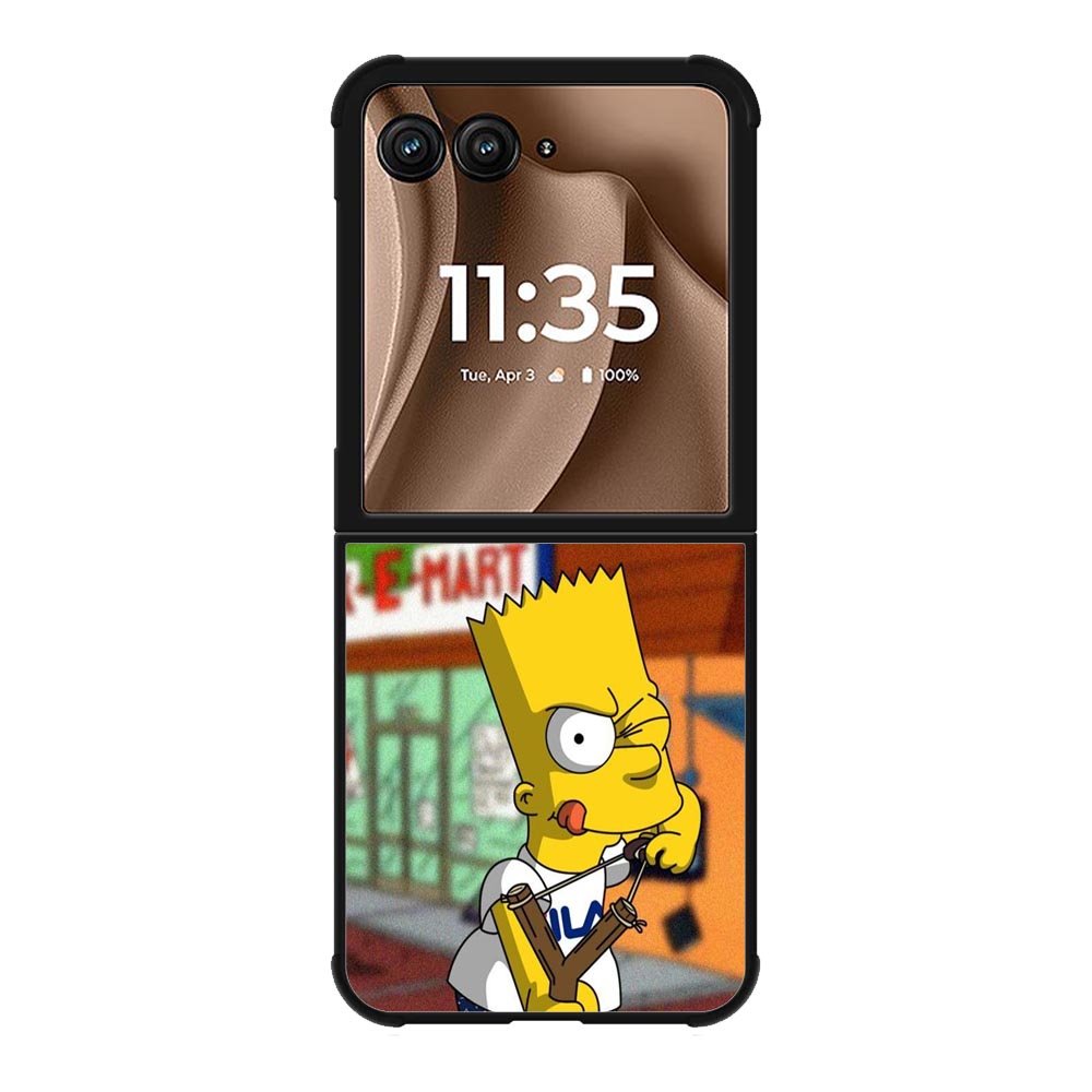 Bart Simpson Weapon Motorola Moto RAZR Plus 2025 Case OV8554