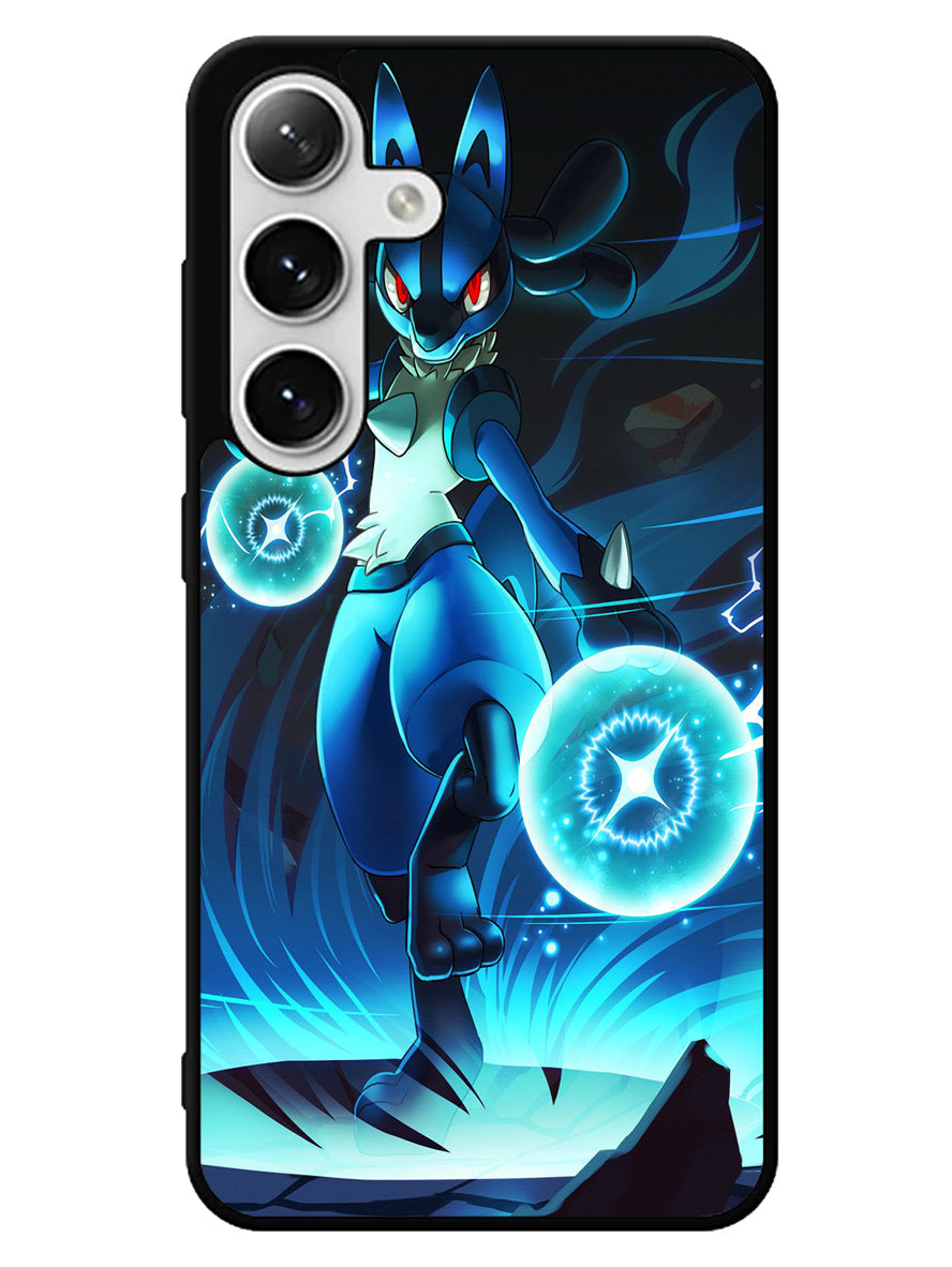 Pokemon Luxury Lucario Samsung Galaxy S25 5G Case