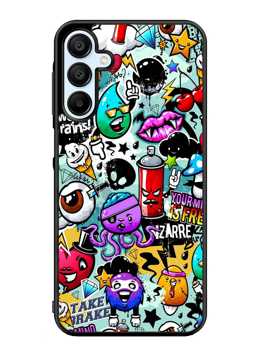 Cartoon Graffiti Samsung Galaxy A25 5G Case