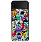 Cartoon Graffiti Samsung Galaxy Z Flip 4 5G 2022 Case