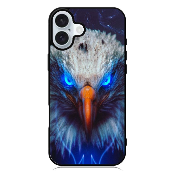 Eagle Neon Eyes iPhone 16 Case QC8376