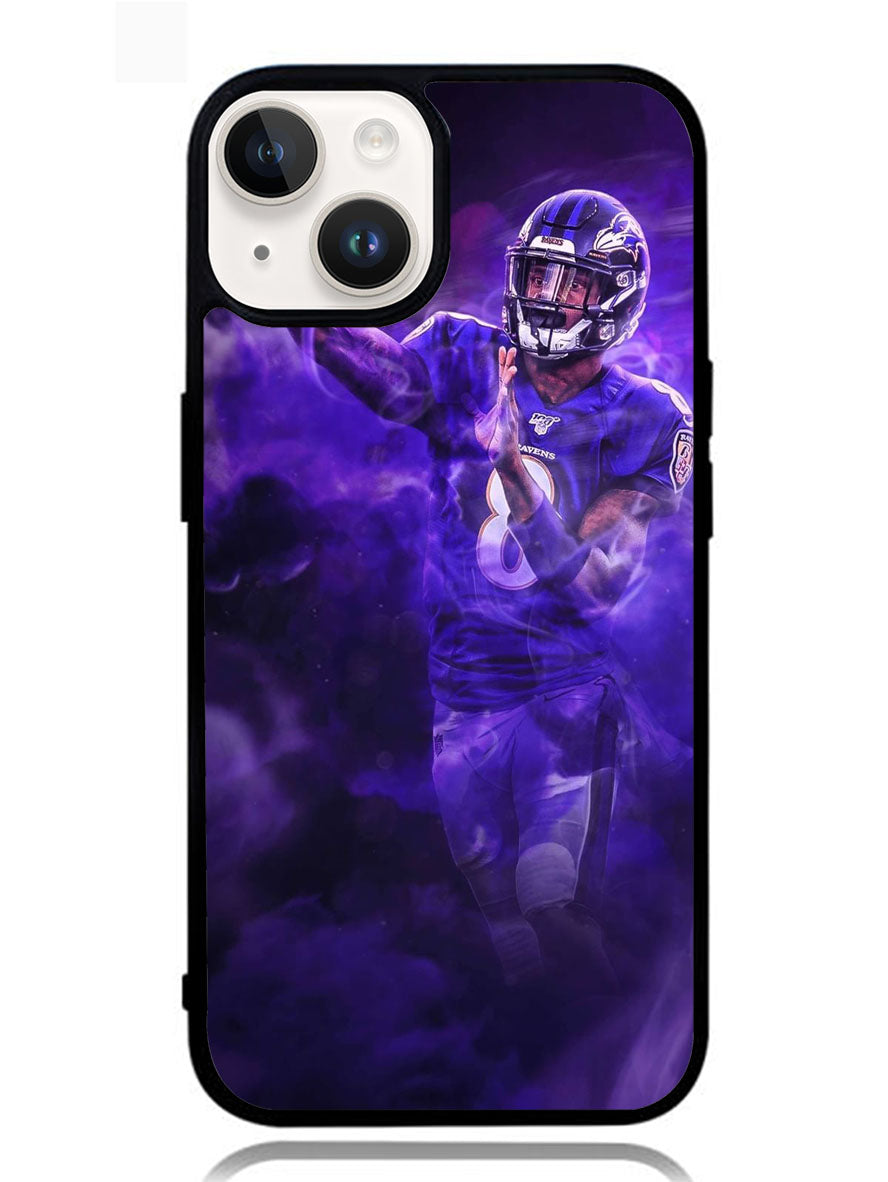 Lamar Jackson Smoke iPhone 14 Plus Case