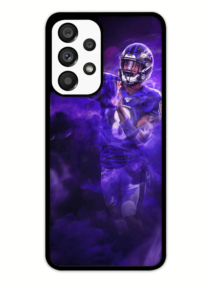 Lamar Jackson Smoke Samsung Galaxy A53 5G Case