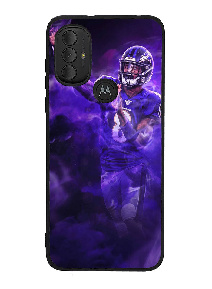 Lamar Jackson Smoke Motorola Moto G Pure 2021 , Moto G Power 2022 Case