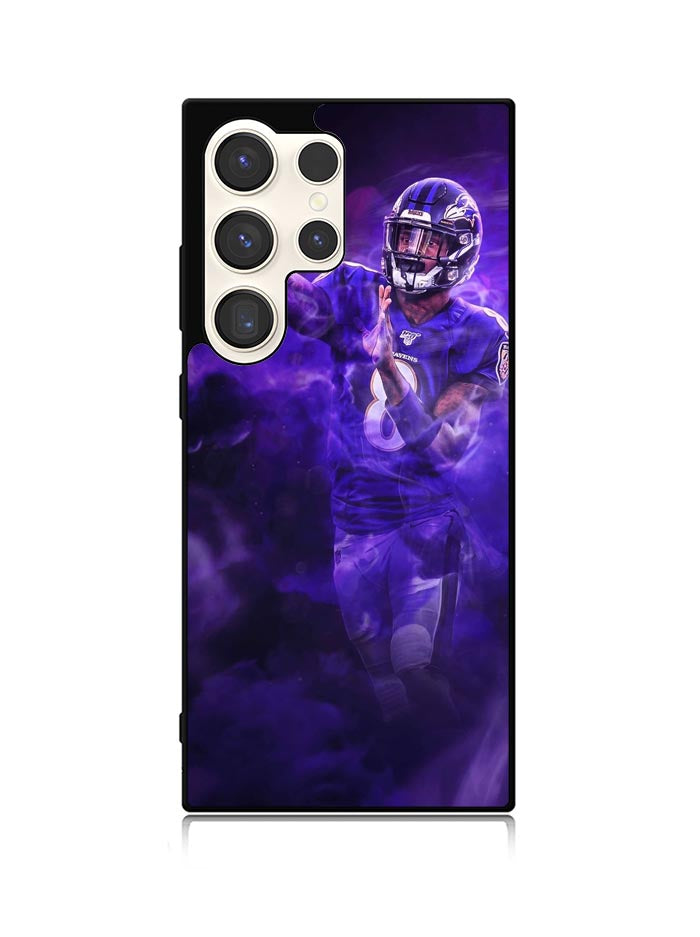 Lamar Jackson Smoke Samsung Galaxy S24 Ultra 5G Case