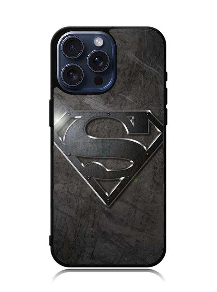 Superman Steel Logo iPhone 15 Pro Max Case