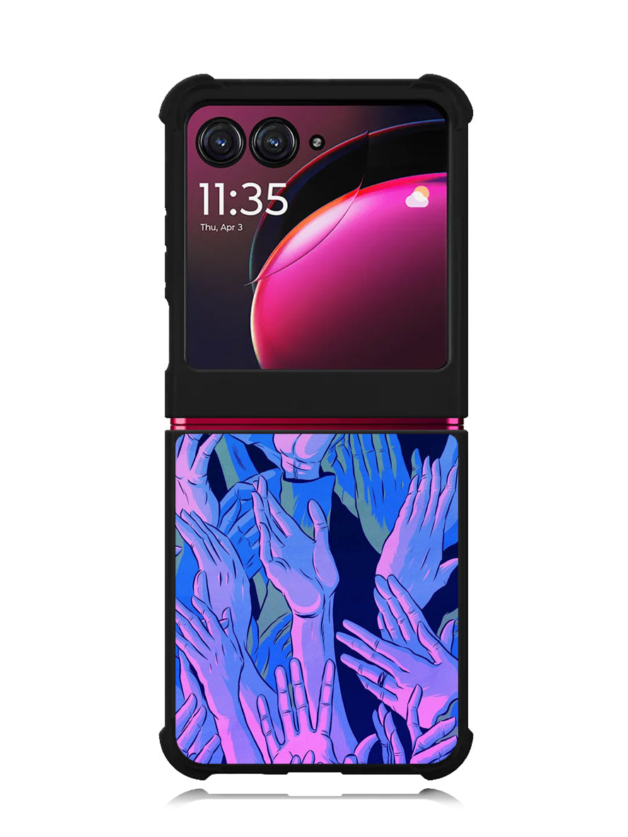Vaporwave Wallpaper Hands Motorola Moto Razr Plus 2023 , Moto Razr+ 2023 Case OV7748