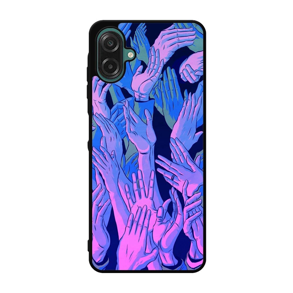 Vaporwave Wallpaper Hands Samsung Galaxy A07 Case QC7748