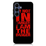 Red Danger Samsung Galaxy S25 FE Case OV9534