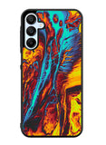 Orange And Blue Fluid Samsung Galaxy A35 5G Case OV9586
