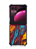 Orange And Blue Fluid Motorola Moto Razr Plus 2023 , Moto Razr+ 2023 Case OV9586