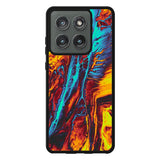 Orange And Blue Fluid Motorola Moto Edge 2025 Case QC9586