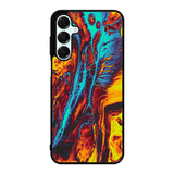 Orange And Blue Fluid Samsung Galaxy A16 Case OV9586