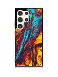 Orange And Blue Fluid Samsung Galaxy S23 Ultra 5G Case QC9586