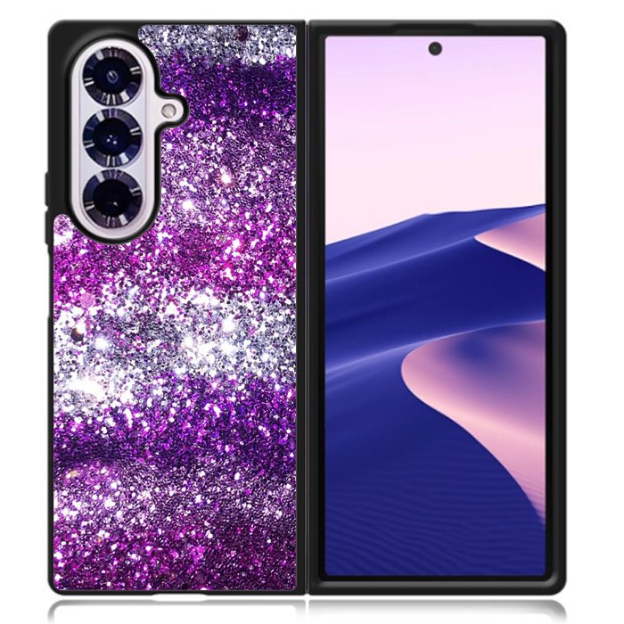 Pink Purple Silver Samsung Galaxy Z Fold 7 Case OV9553