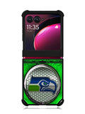 Seattle Seahawks Logo 2nd Motorola Moto Razr Plus 2023 , Moto Razr+ 2023 Case
