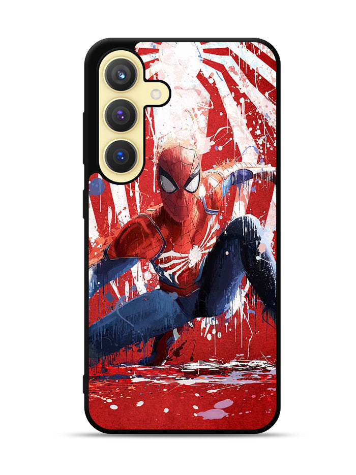 Spiderman Painted Samsung Galaxy S24 FE 5G Case OV8949