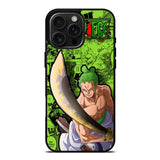one piece roronoa zoro iPhone 16 Pro Max Case OV9012
