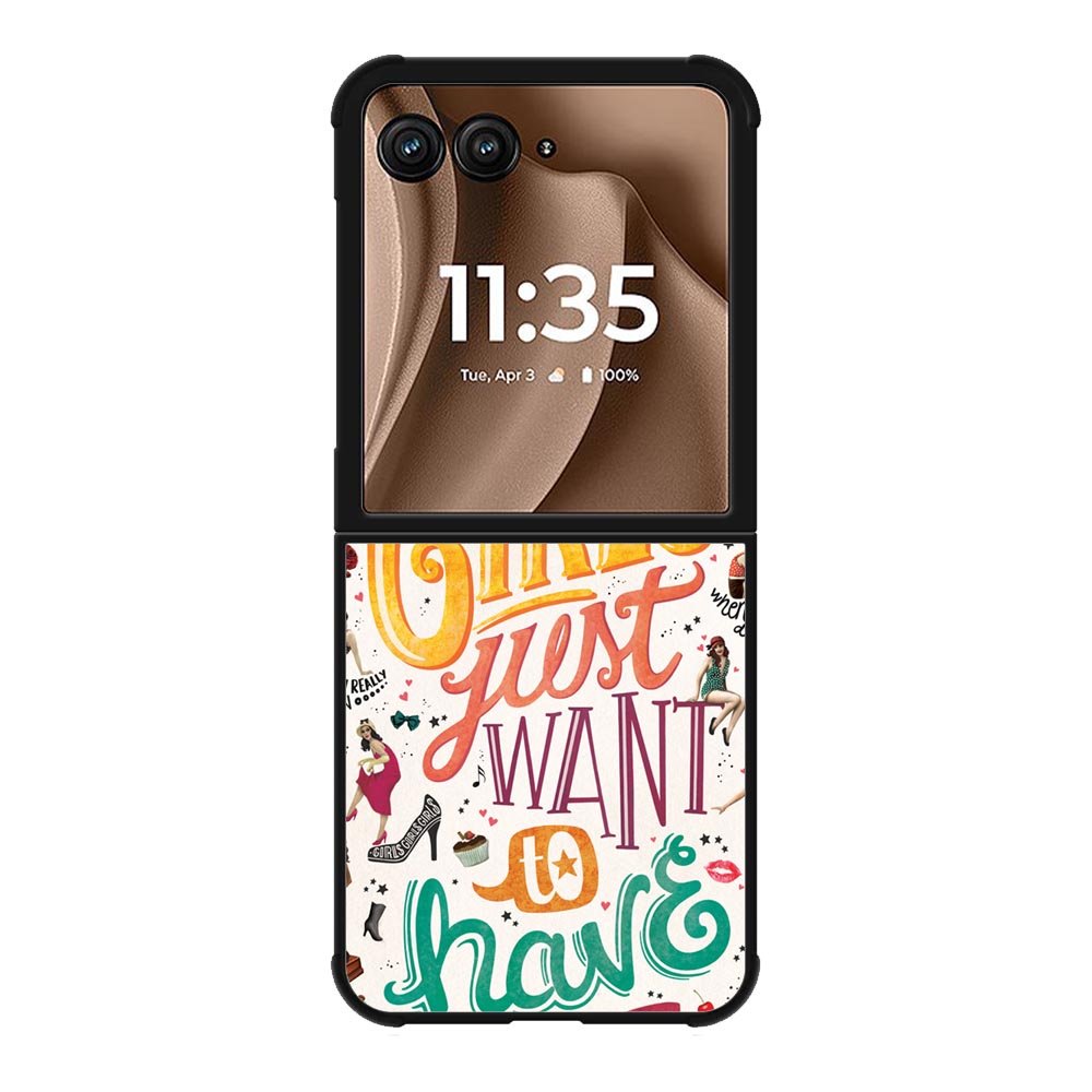 Girls Just Want To Have Fun Motorola Moto RAZR Plus 2025 Case OV0778