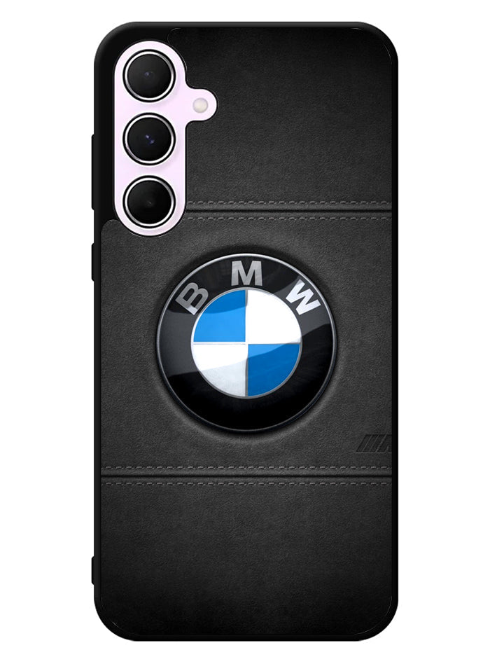 Bmw leather Logo Samsung Galaxy A55 5G Case