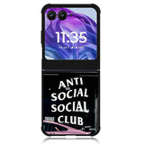anti social social club Motorola Moto Razr Plus 2024 , Moto Razr+ 2024 Case OV0934