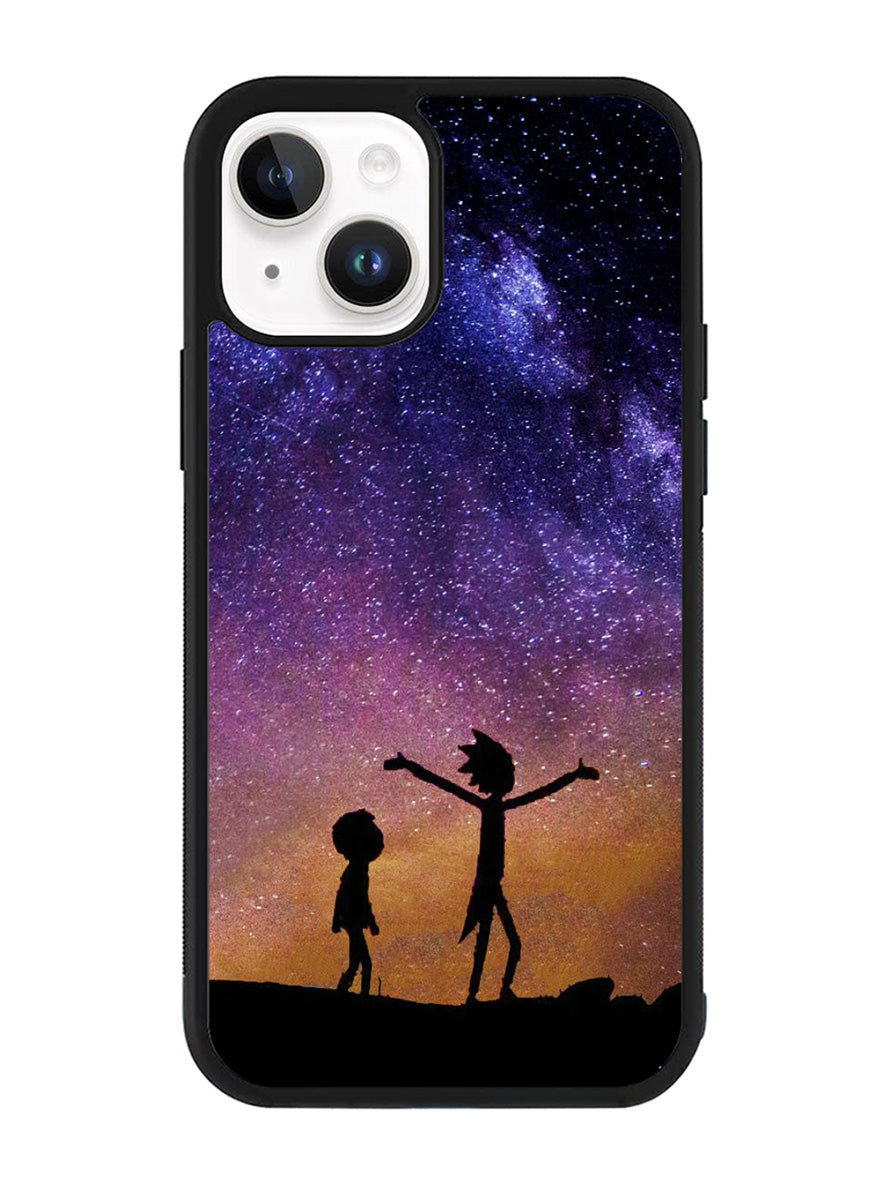 Rick and Morty Space Nebula iPhone 14 Plus Case QC0966