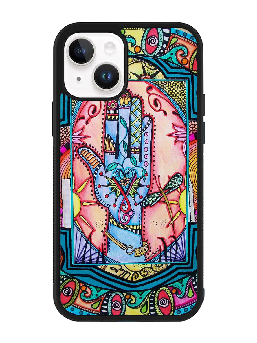 Hand Mandala Singleton Hippie iPhone 15 Plus Case OV5058
