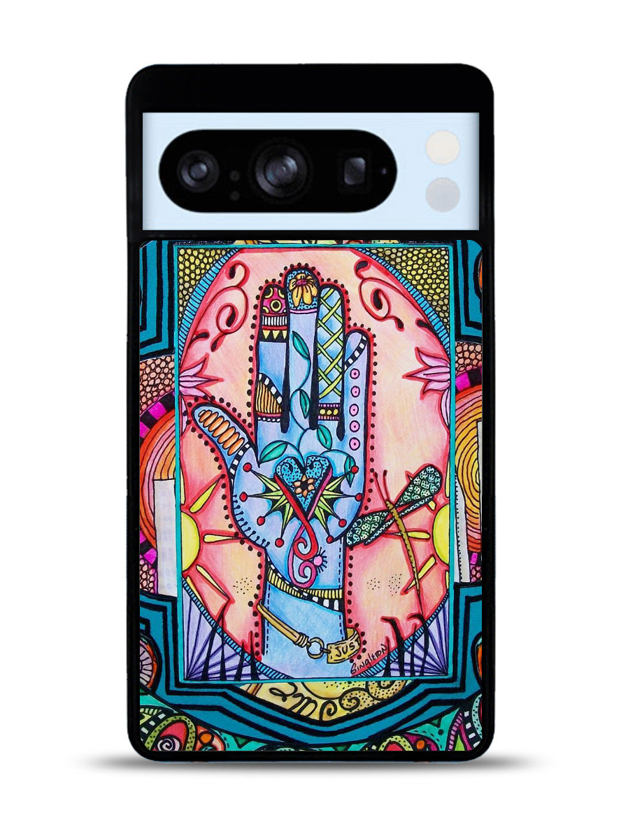Hand Mandala Singleton Hippie Google Pixel 8 Pro Case QC5058