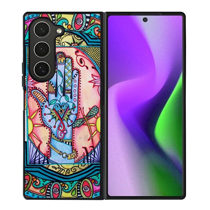 Hand Mandala Singleton Hippie Samsung Galaxy Z Fold 6 5G 2024 Case OV5058