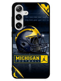 michigan wolverines helmet Samsung Galaxy S25 5G Case