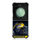 michigan wolverines helmet Samsung Galaxy Z Flip 6 Case